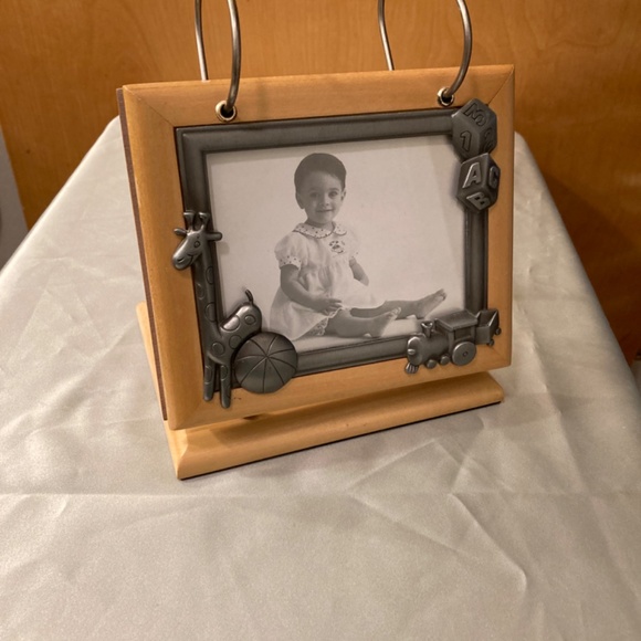 Royal Limited Silver Picture Photo Frame Display Album Blonde Wood Pewter Metal - Picture 2 of 7